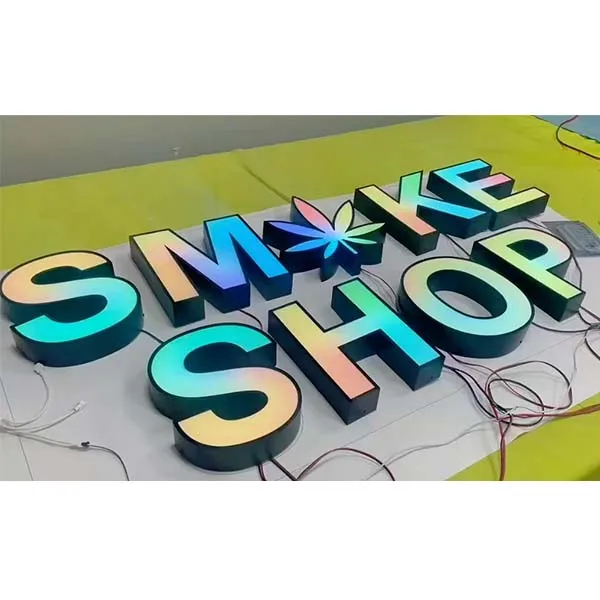 stainless-rgb-letters real project